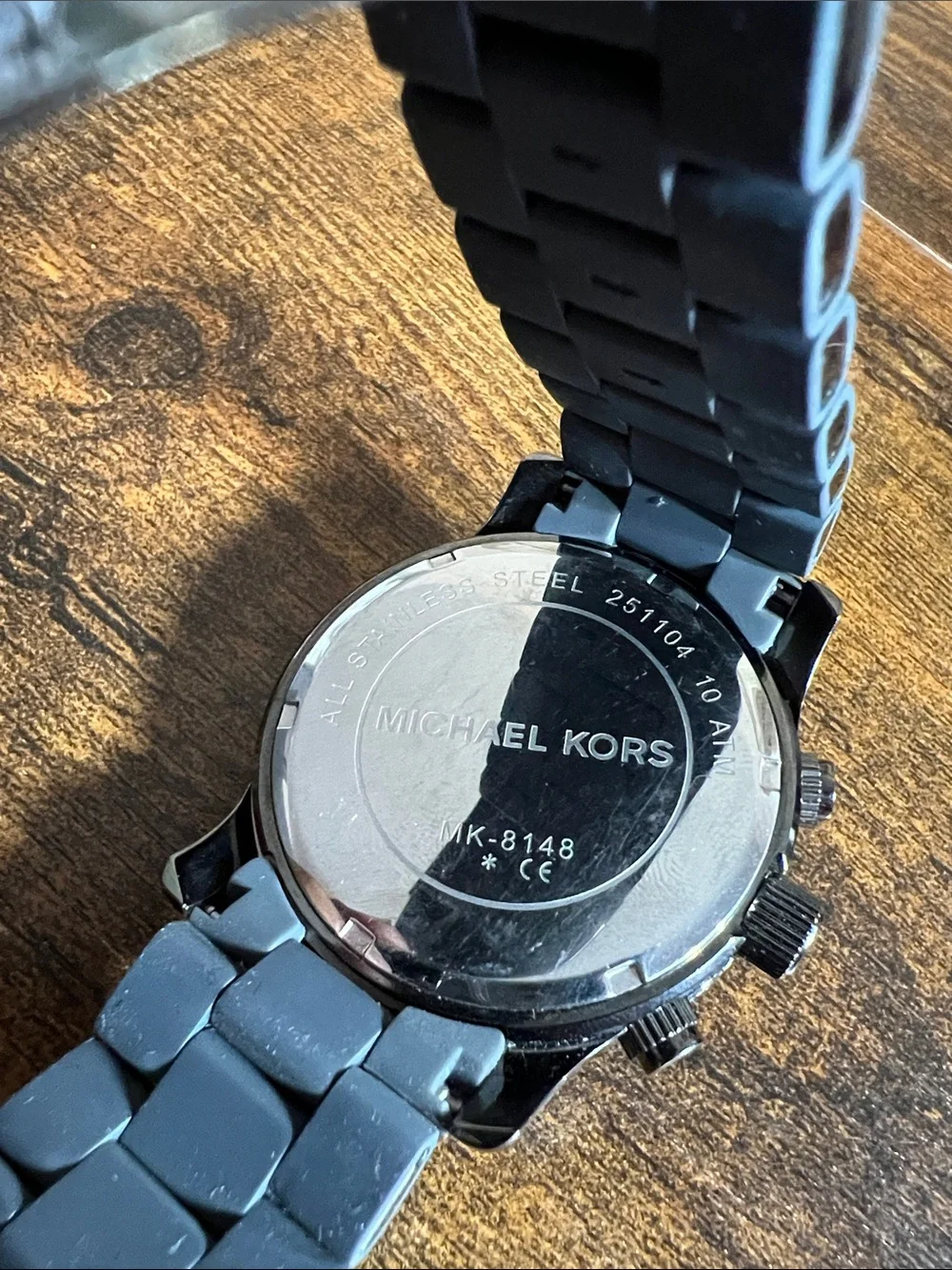 Michael Kors Gray Silicone Chronograph Watch with Subdials